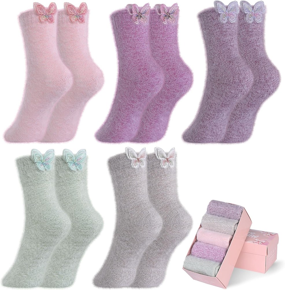Fuzzy socks gift box (5 pairs)