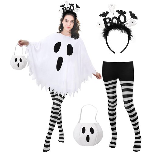 Glow-in-the-Dark Spider Web Poncho