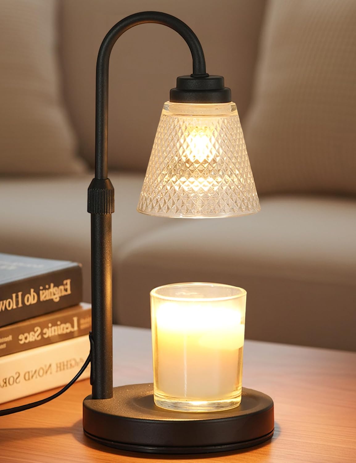 Candle warmer lamp with timer